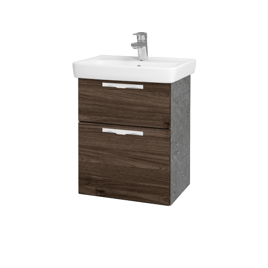 Umyvadlová skříňka GO SZZ2 50  - D20 Galaxy - Úchytka T09 - D25 Teak