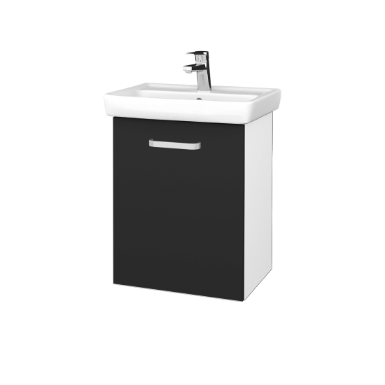 Umyvadlová skříňka DOOR SZD 50  - M01 Bílá mat - Úchytka T01 - N03 Graphite - Levé
