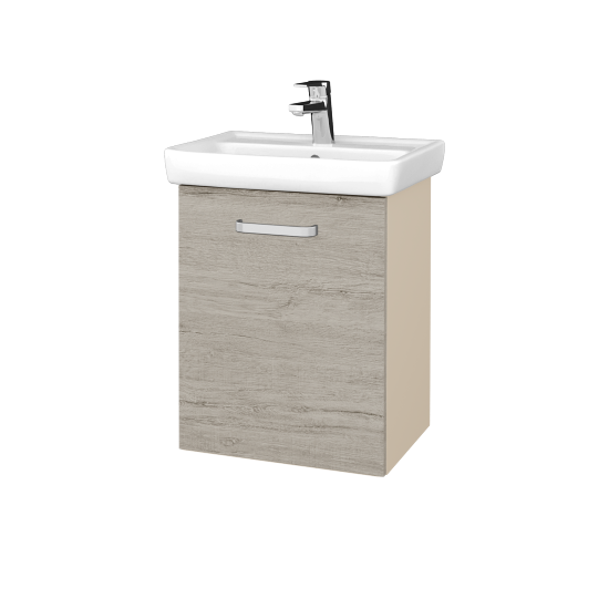 Umyvadlová skříňka DOOR SZD 50  - M19 Cream mat - Úchytka T01 - D05 Oregon - Levé