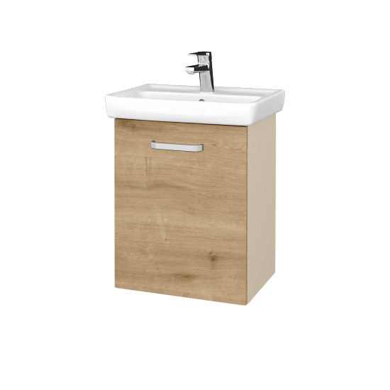 Umyvadlová skříňka DOOR SZD 50  - M19 Cream mat - Úchytka T01 - D09 Arlington - Levé