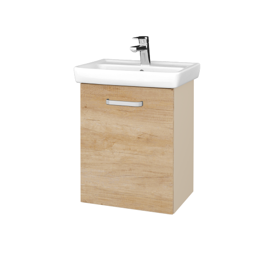 Umyvadlová skříňka DOOR SZD 50  - M19 Cream mat - Úchytka T01 - D15 Nebraska - Levé