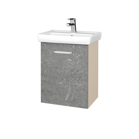 Umyvadlová skříňka DOOR SZD 50  - M19 Cream mat - Úchytka T01 - D20 Galaxy - Levé