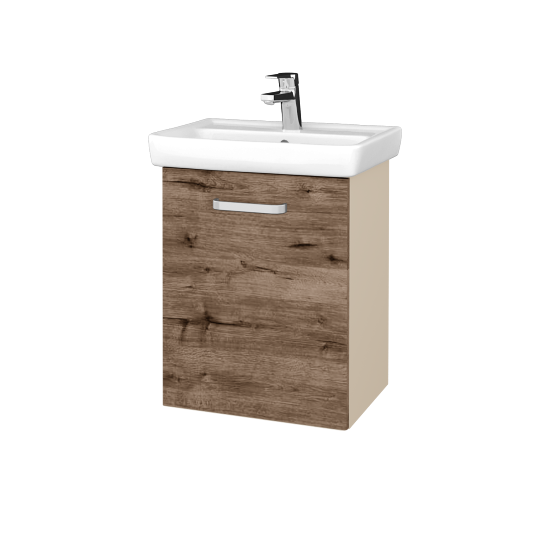 Umyvadlová skříňka DOOR SZD 50  - M19 Cream mat - Úchytka T01 - D23 Herkules - Levé