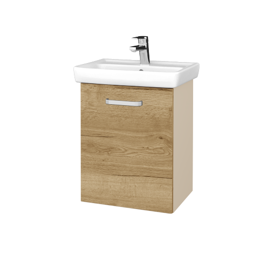 Umyvadlová skříňka DOOR SZD 50  - M19 Cream mat - Úchytka T01 - D26 Ontario - Levé