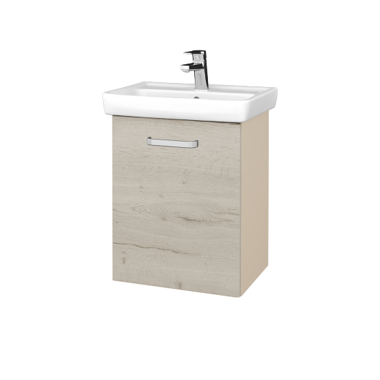 Umyvadlová skříňka DOOR SZD 50  - M19 Cream mat - Úchytka T01 - D28 Alberta - Levé