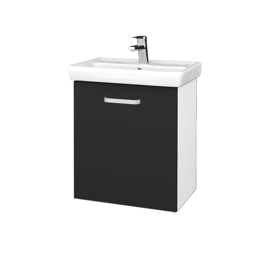 Umyvadlová skříňka DOOR SZD 55  - M01 Bílá mat - Úchytka T01 - N03 Graphite - Levé