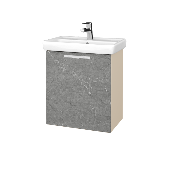 Umyvadlová skříňka DOOR SZD 55  - M19 Cream mat - Úchytka T09 - D20 Galaxy - Levé