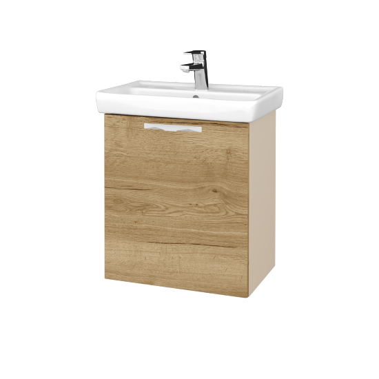 Umyvadlová skříňka DOOR SZD 55  - M19 Cream mat - Úchytka T09 - D26 Ontario - Levé