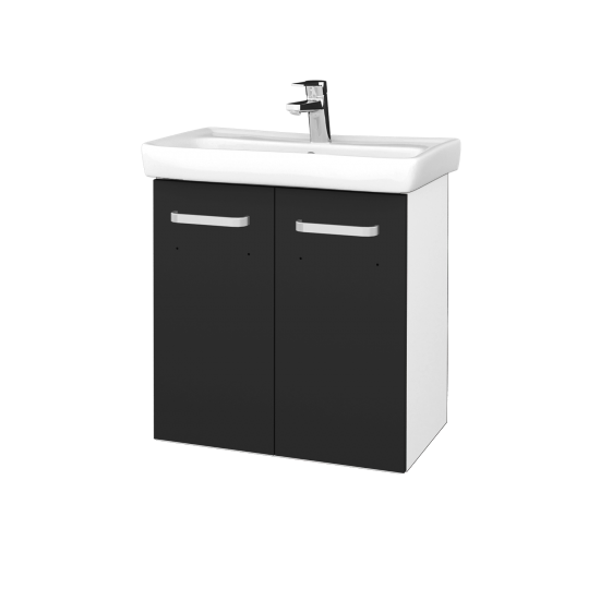 Umyvadlová skříňka DOOR SZD2 60  - M01 Bílá mat - Úchytka T01 - N03 Graphite