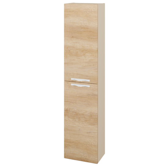 Vysoká skříň DOOR SV1D2 35  - M19 Cream mat - Úchytka T09 - D15 Nebraska - Levé