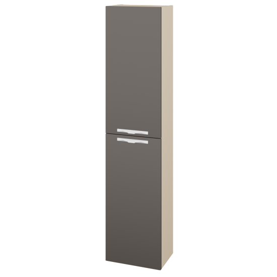 Vysoká skříň DOOR SV1D2 35  - M19 Cream mat - Úchytka T09 - N06 Lava - Levé
