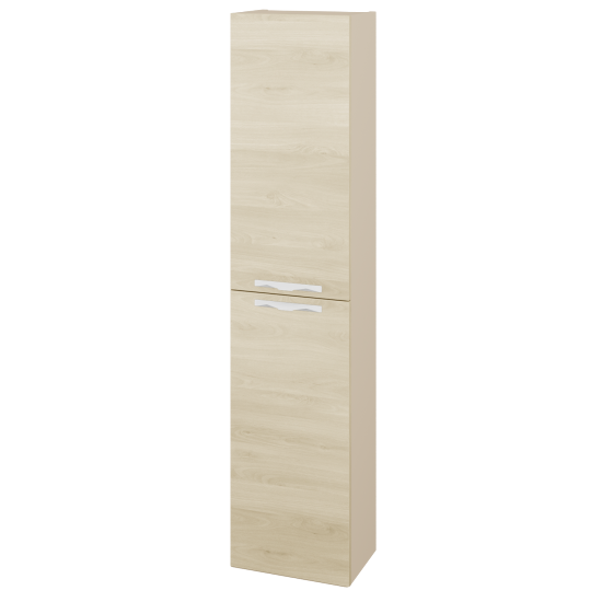 Vysoká skříň DOOR SV1D2 35  - M19 Cream mat - Úchytka T09 - D24 Ohio - Levé