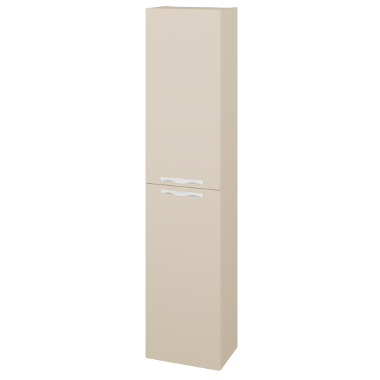 Vysoká skříň DOOR SV1D2 35  - M19 Cream mat - Úchytka T09 - M19 Cream mat - Levé