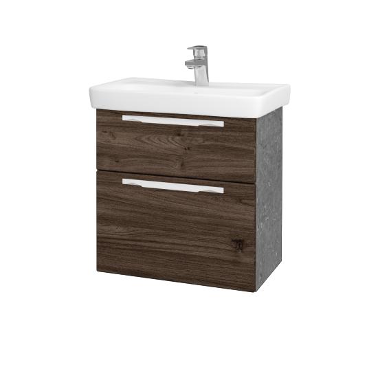 Umyvadlová skříňka GO SZZ2 60  - D20 Galaxy - Úchytka T09 - D25 Teak