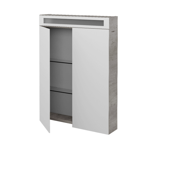 Dvoudvéřová galerka MAX GA2O 60  - D25 Teak