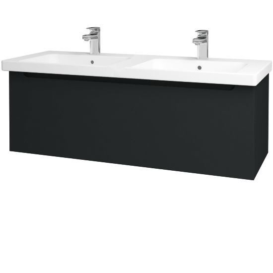 Koupelnová skříňka COLOR SZZ 125  - L03 Antracit vysoký lesk - L03 Antracit vysoký lesk