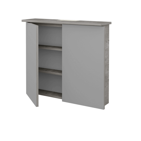 Dvoudveřová galerka SANI GA2O 80  - D27 Cognac