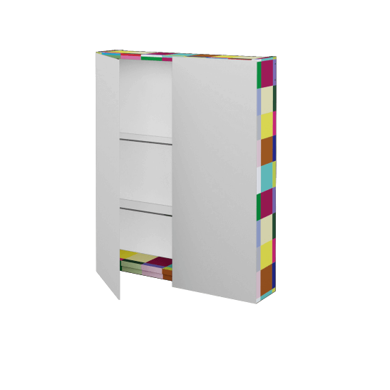 Dvoudveřová galerka PREMIUM GA2E 60  - Individuální odstín dle RAL/NCS