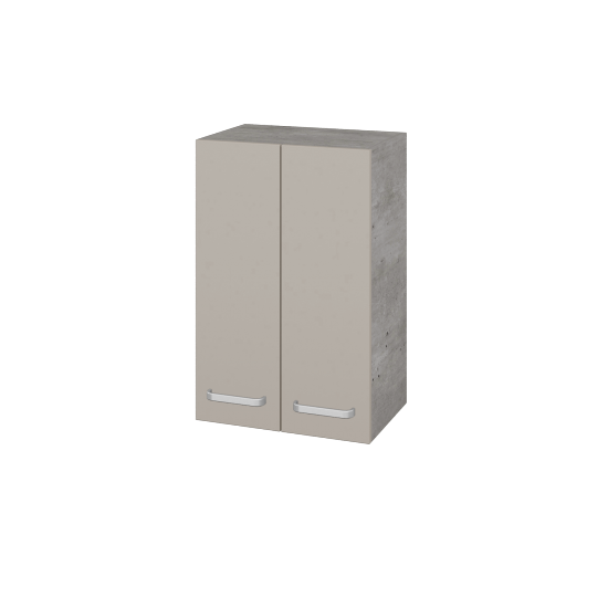 Hängeschrank UNI SYD2 50  - D01 Beton - Griffes T01 - N07 Stone