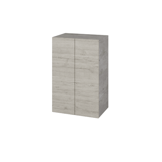 Horní skříňka DOS SYD2 50  - D01 Beton - Úchytka T00 (bez úchytky) - D05 Oregon