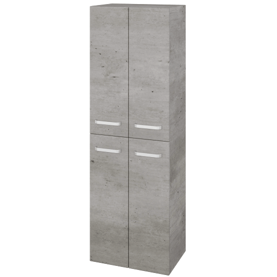 Hochschrank UNI SVD4 50  - D01 Beton - Griffes T01 - D01 Beton