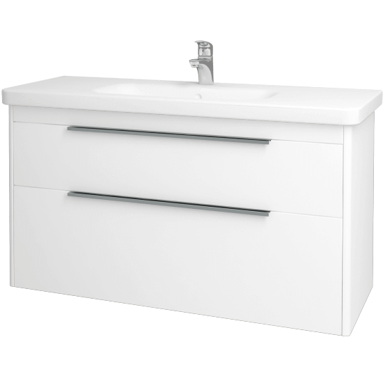 Badezimmerschrank TORO SZZ2 120  - L01 Weiß Lack Hochglanz - L01 Weiß Lack Hochglanz