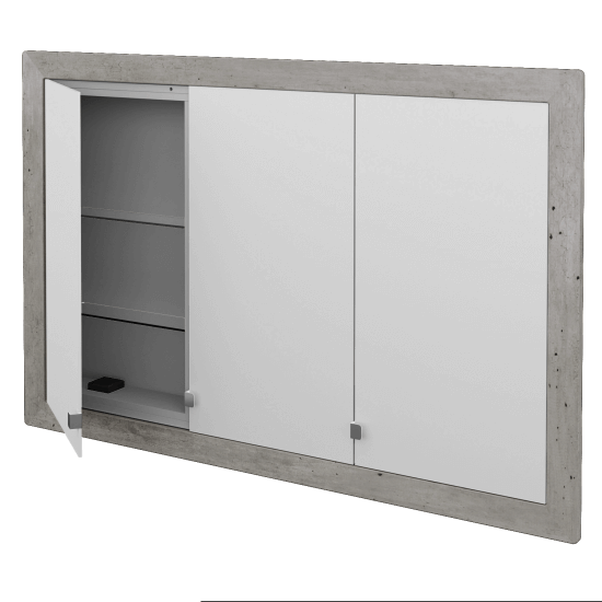 Einbaubarer Spiegelschrank WALL-IN GA3OE 120  - N07 Stone