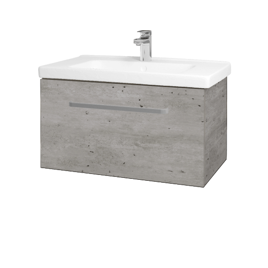 Umyvadlová skříňka BIG INN SZZ 80  - D01 Beton - Úchytka T01 - D01 Beton