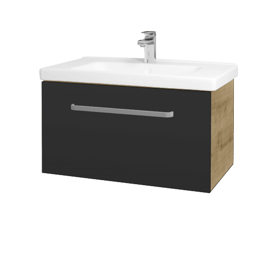 Umyvadlová skříňka BIG INN SZZ 80  - D09 Arlington - Úchytka T01 - N03 Graphite