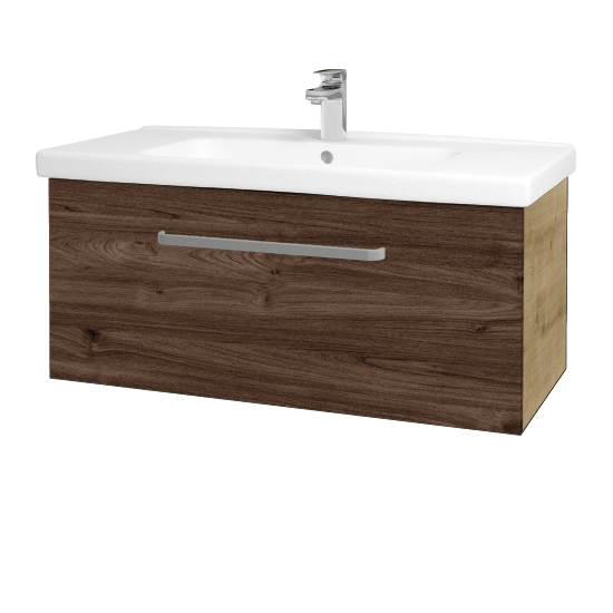 Umyvadlová skříňka BIG INN SZZ 100  - D09 Arlington - Úchytka T01 - D25 Teak