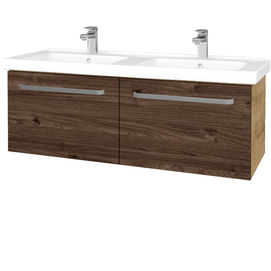 Umyvadlová skříňka BIG INN SZZ2 125  - D09 Arlington - Úchytka T01 - D25 Teak