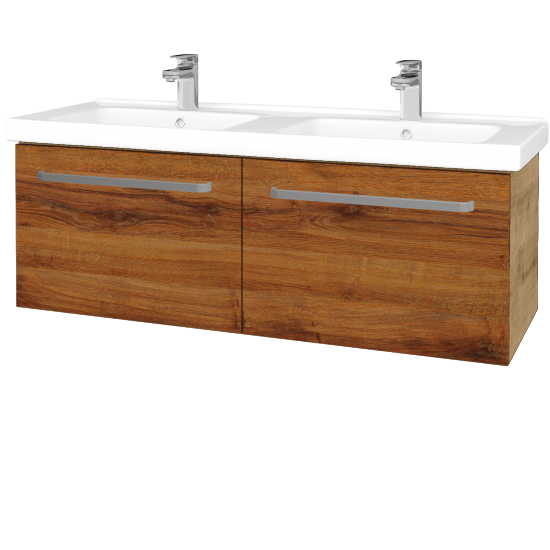 Umyvadlová skříňka BIG INN SZZ2 125  - D09 Arlington - Úchytka T01 - D27 Cognac