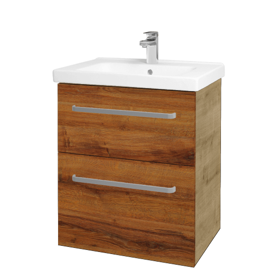 Umyvadlová skříňka BIG INN SZZ2 65  - D09 Arlington - Úchytka T01 - D27 Cognac