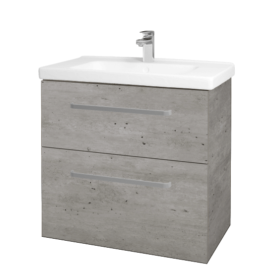 Umyvadlová skříňka BIG INN SZZ2 80  - D01 Beton - Úchytka T01 - D01 Beton