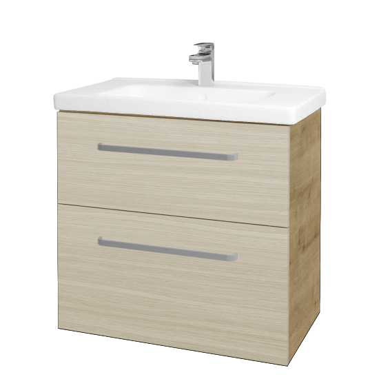 Badezimmerschrank MAGIC SZZ2 80  - D09 Eiche Arlington - Griffes T01 - D04 Eiche