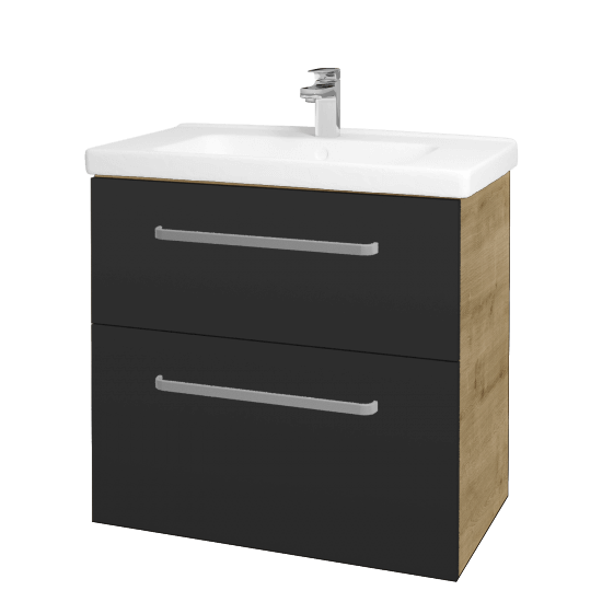 Umyvadlová skříňka BIG INN SZZ2 80  - D09 Arlington - Úchytka T01 - N03 Graphite