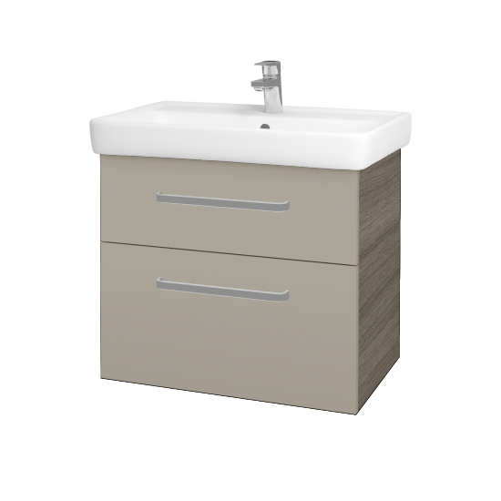 Umyvadlová skříňka Q MAX SZZ2 70  - D03 Cafe - Úchytka T01 - M05 Béžová mat