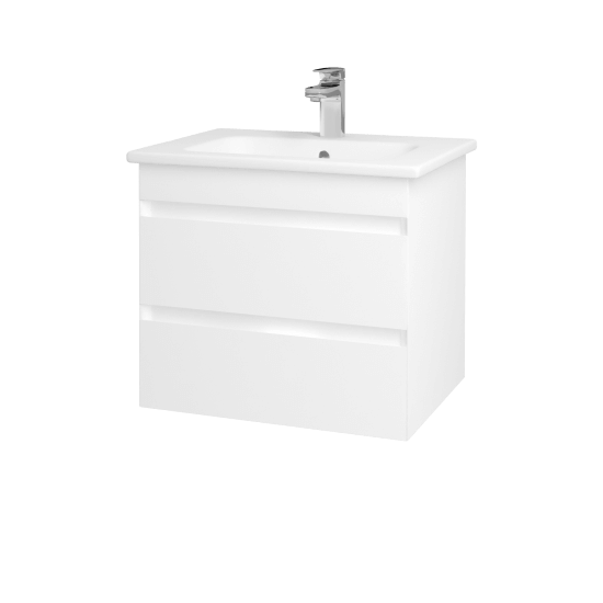 Koupelnová skříňka MAJESTY SZZ2 60  - L01 Bílá vysoký lesk - M01 Bílá mat