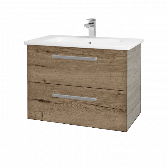 Umyvadlová skříňka GIO SZZ2 80  - D05 Oregon - Úchytka T01 - D21 Tobacco