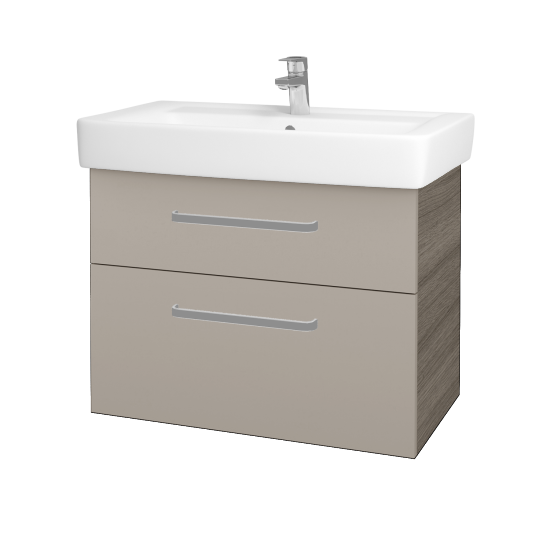 Umyvadlová skříňka Q MAX SZZ2 80  - D03 Cafe - Úchytka T01 - N07 Stone