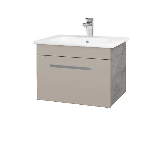 Umyvadlová skříňka ASTON SZZ 60  - D01 Beton - Úchytka T01 - N07 Stone