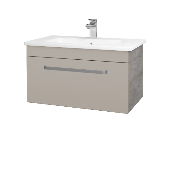 Umyvadlová skříňka ASTON SZZ 80  - D01 Beton - Úchytka T01 - N07 Stone