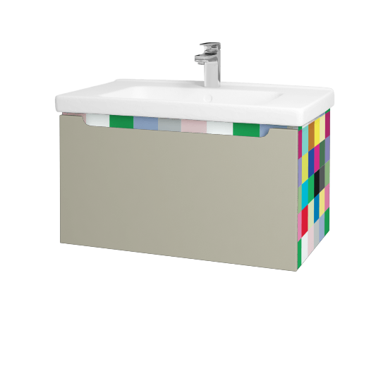 Umyvadlová skříňka COLOR SZZ 80  - Individuální odstín dle RAL/NCS - L04 Béžová vysoký lesk
