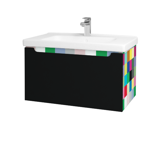 Umyvadlová skříňka COLOR SZZ 80  - Individuální odstín dle RAL/NCS - L17 Černá vysoký lesk