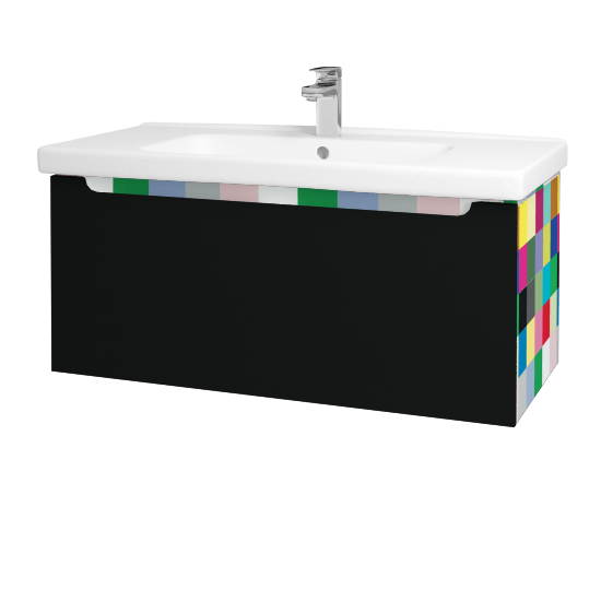 Umyvadlová skříňka COLOR SZZ 100  - Individuální odstín dle RAL/NCS - M17 Černá mat