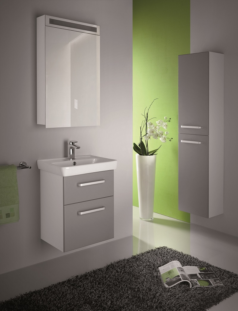 koupelnový nábytek do malé koupelny zelený
